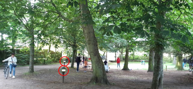 Parkleuchte am Tag. Parkleuchte am Tag.